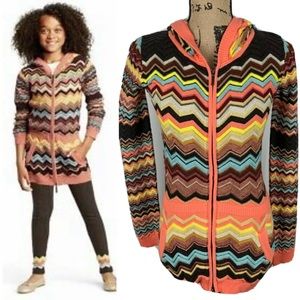 Missoni For Target Chevron Print Girl’s Hooded Sweater & Matching Leggings Sz L